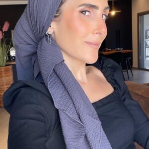מטפחת מרובעת קרפ חציל