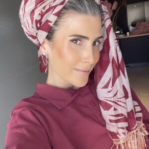לונג כותנה שילוב פרנזים