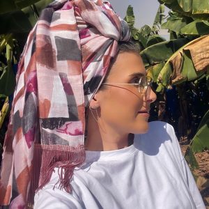 מטפחת לונג כותנה פרנזים