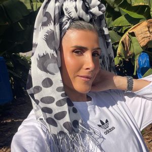 מטפחת לונג כותנה סיומת פרנזים