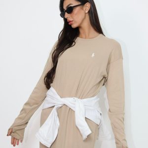 שמלות אוברסייז בייסיק יד כפפה בצבעים