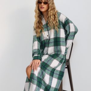 שמלות משבצות פלנל בצבעים