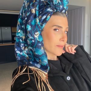 לונג כותנה מהודר שילוב פרנזים A5