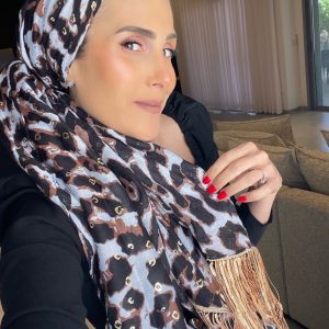 לונג מנומר חגיגי שילוב פרנזים דגם A2