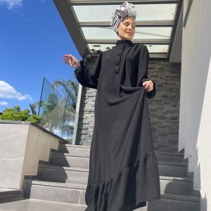 ג'לביה מקסי דגם 'אליאן'- שחור