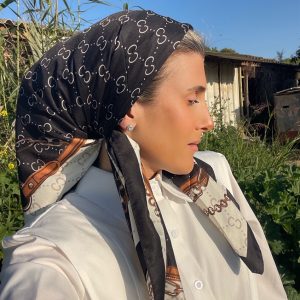 מרובעת משי דגם שרשרת A3