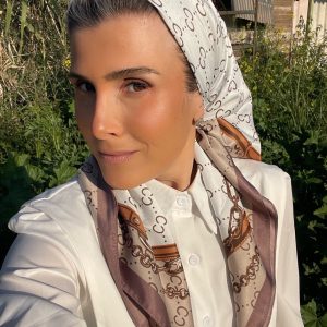 מרובעת משי דגם שרשרת A4