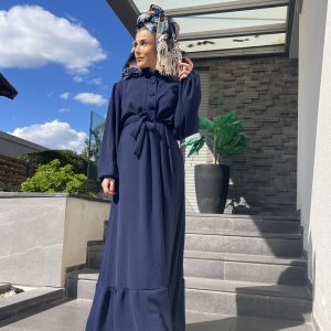 ג'לביה מקסי דגם 'אליאן' -כחול כהה