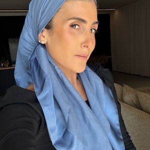 מטפחת מרובעת פס משי דגם W6