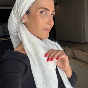 מטפחת מרובעת בד מקומט דגם Y2