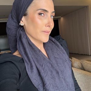 מטפחת מרובעת בד מקומט דגם Y5
