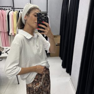 חולצות אוברסייז צווארון בצבעים