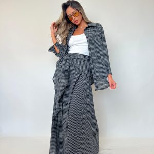 חליפות קשירה משבצות בצבעים