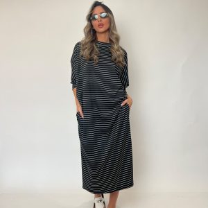 שמלות עטלף פסים בצבעים