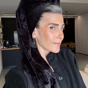 לונג קטיפה מהודר שחור